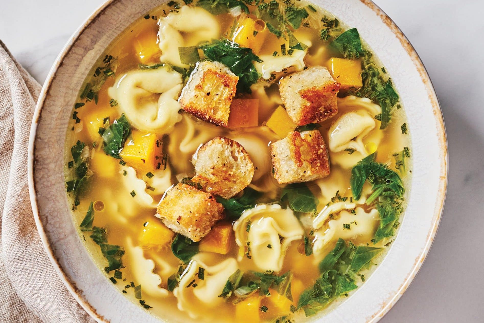 Soupe au mini-raviolis et légumes - Mon chef personnel