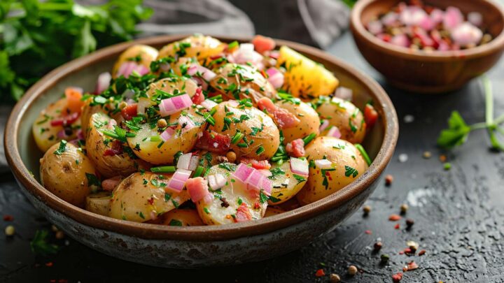 Salade de pomme de terre aux lardons