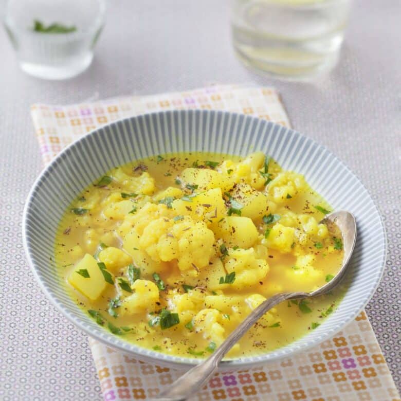 Soupe de style indienne