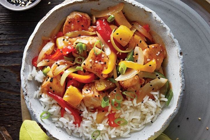 Sauté de poulet à l'aigre-doux