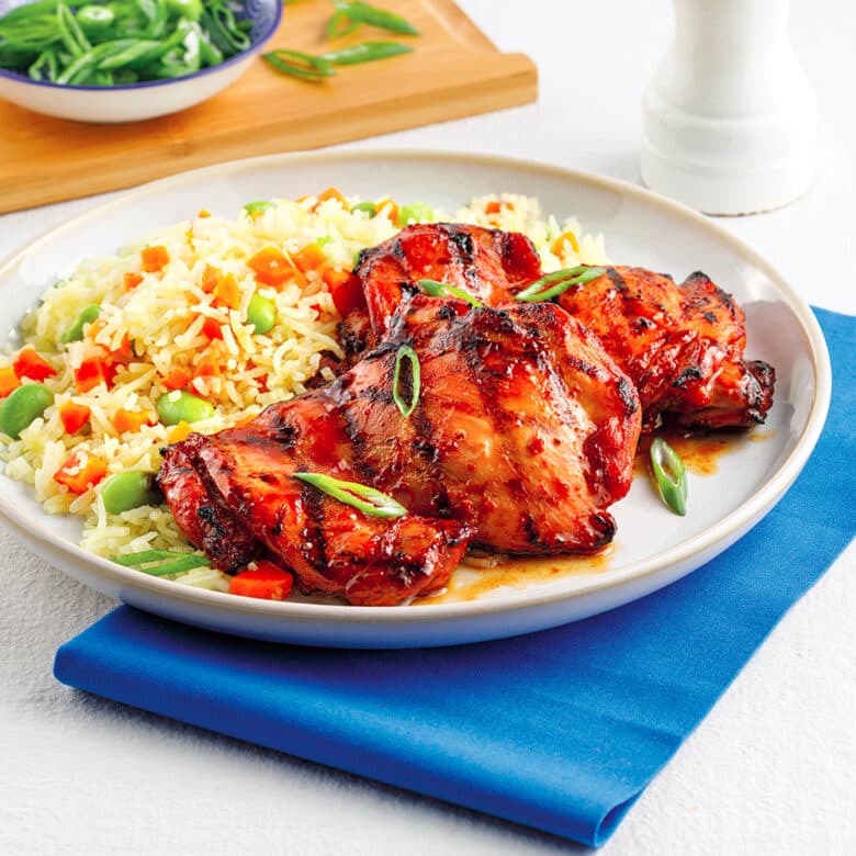 Suprême de volaille grillée à la thaï et au sésame rôti