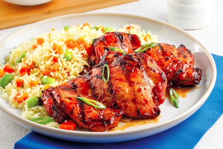 Suprême de volaille grillée à la thaï et au sésame rôti