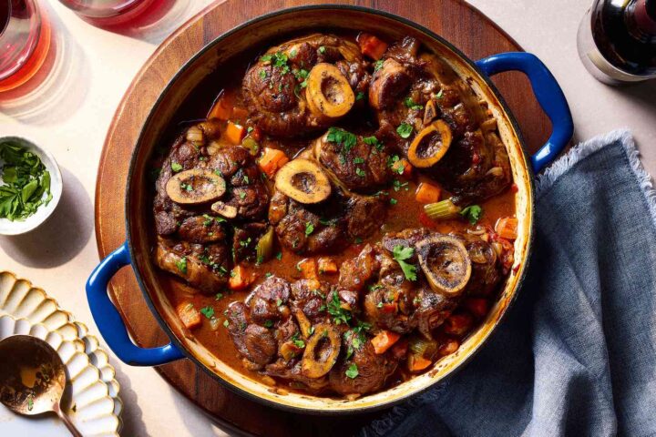 Osso-buco de veau à la milanaise