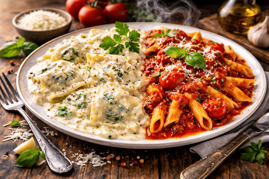 Duo de pâtes aux choix du chef