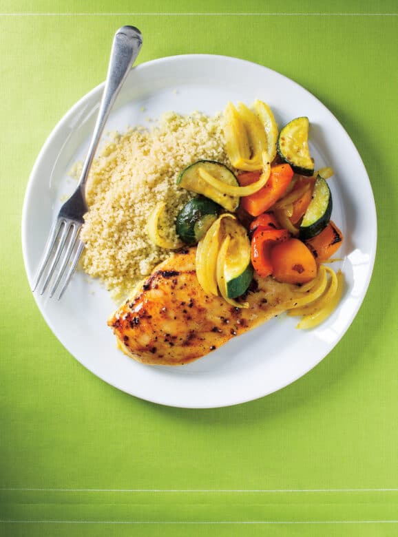 Escalope de volaille mariné au cari jaune