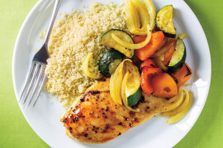 Escalope de volaille mariné au cari jaune
